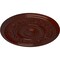 Ekena Millwork Tyrone Ceiling Medallion (Fits Canopies up to 6 3/4"), 16 1/8"OD x 3/4"P, Brushed Mahogany CM16TYBMF - alternate 2